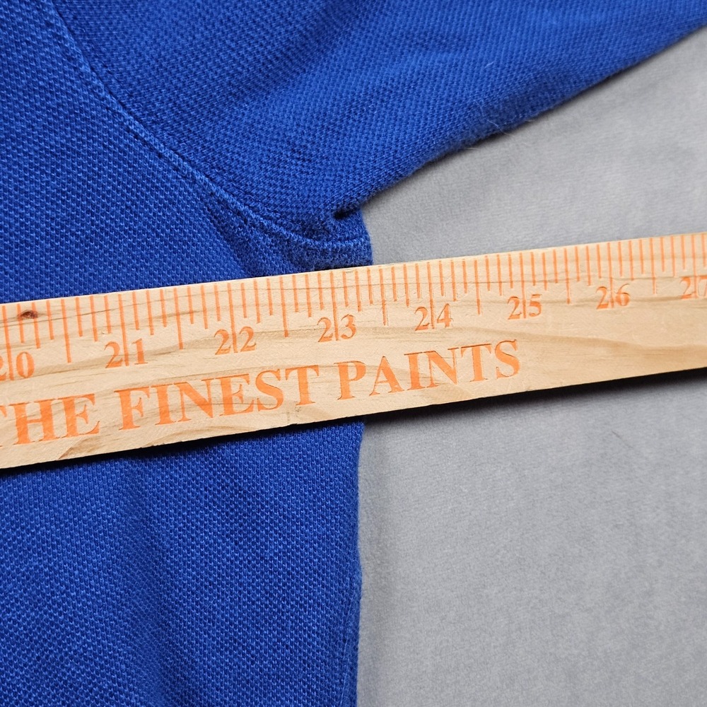 Polo Ralph Lauren Sweatshirt Mens Large Blue 1/4 Zip Pockets Cotton Pullover - Picture 8 of 12